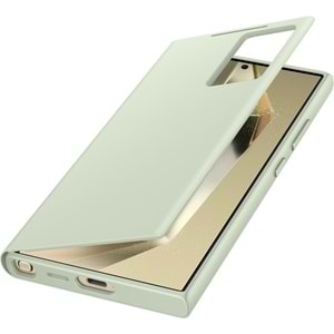 Samsung Galaxy S24 Ultra Akıllı Ekranlı Cüzdanlı Kılıf Smart View Wallet Case, Yeşil EF-ZS928C