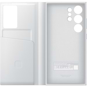 Samsung Galaxy S24 Ultra Akıllı Ekranlı Cüzdanlı Kılıf Smart View Wallet Case, Beyaz EF-ZS928C