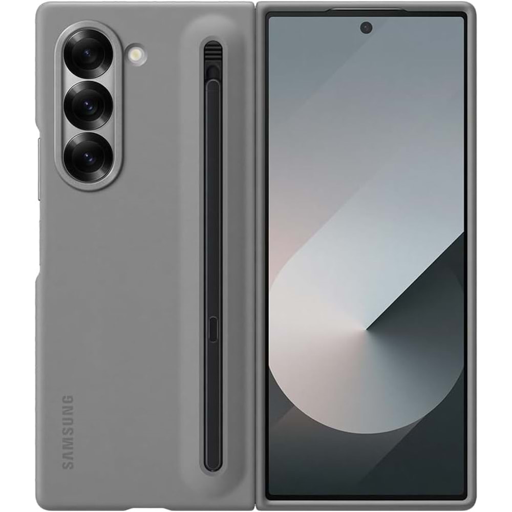 Samsung Galaxy Z Fold6 Spen'li Kalemli Kılıf, Gri OUTLET