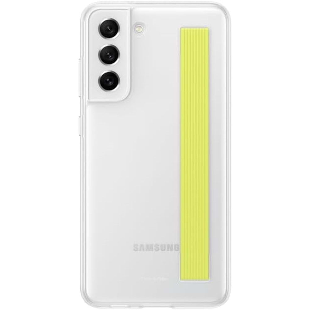 Samsung Galaxy S21 FE Clear Strap Kayışlı Kılıf, Beyaz EF-XG990C