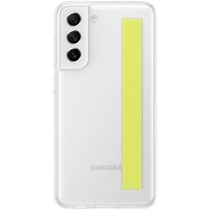 Samsung Galaxy S21 FE Clear Strap Kayışlı Kılıf, Beyaz EF-XG990C