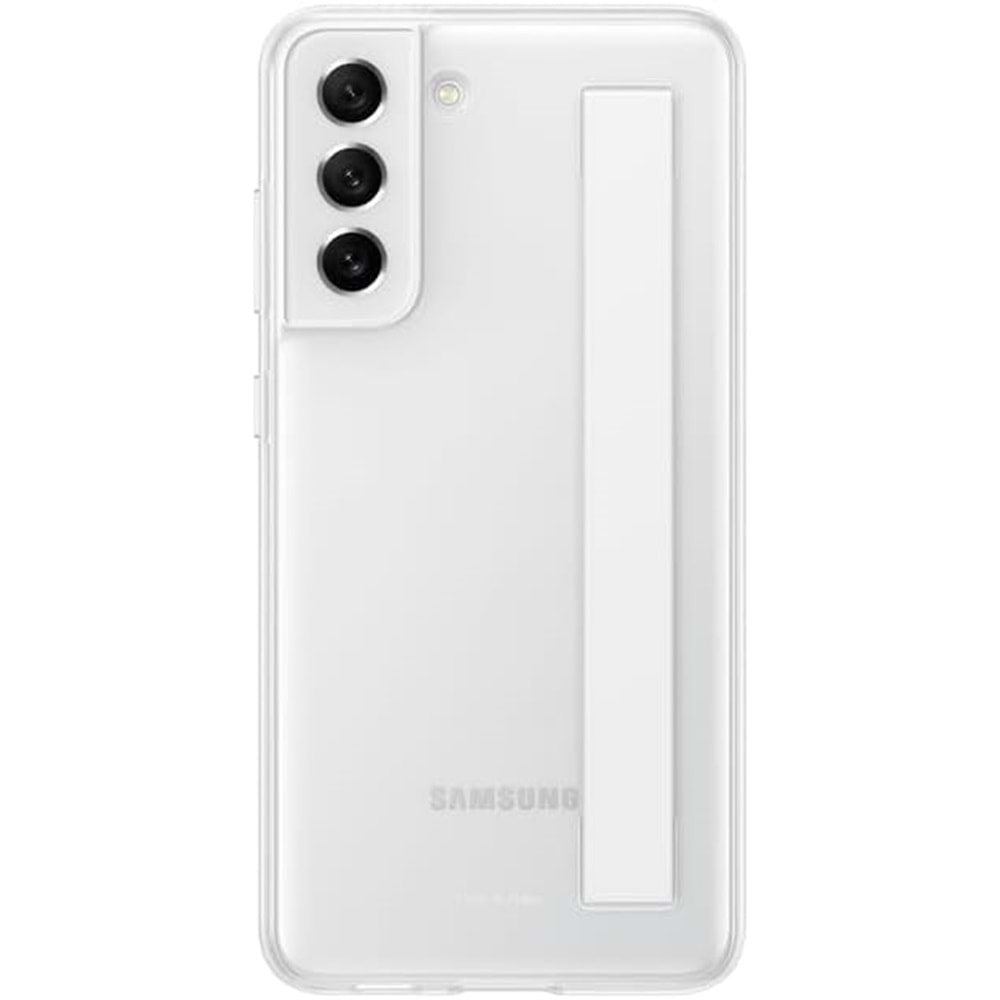 Samsung Galaxy S21 FE Clear Strap Kayışlı Kılıf, Beyaz EF-XG990C