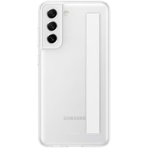 Samsung Galaxy S21 FE Clear Strap Kayışlı Kılıf, Beyaz EF-XG990C