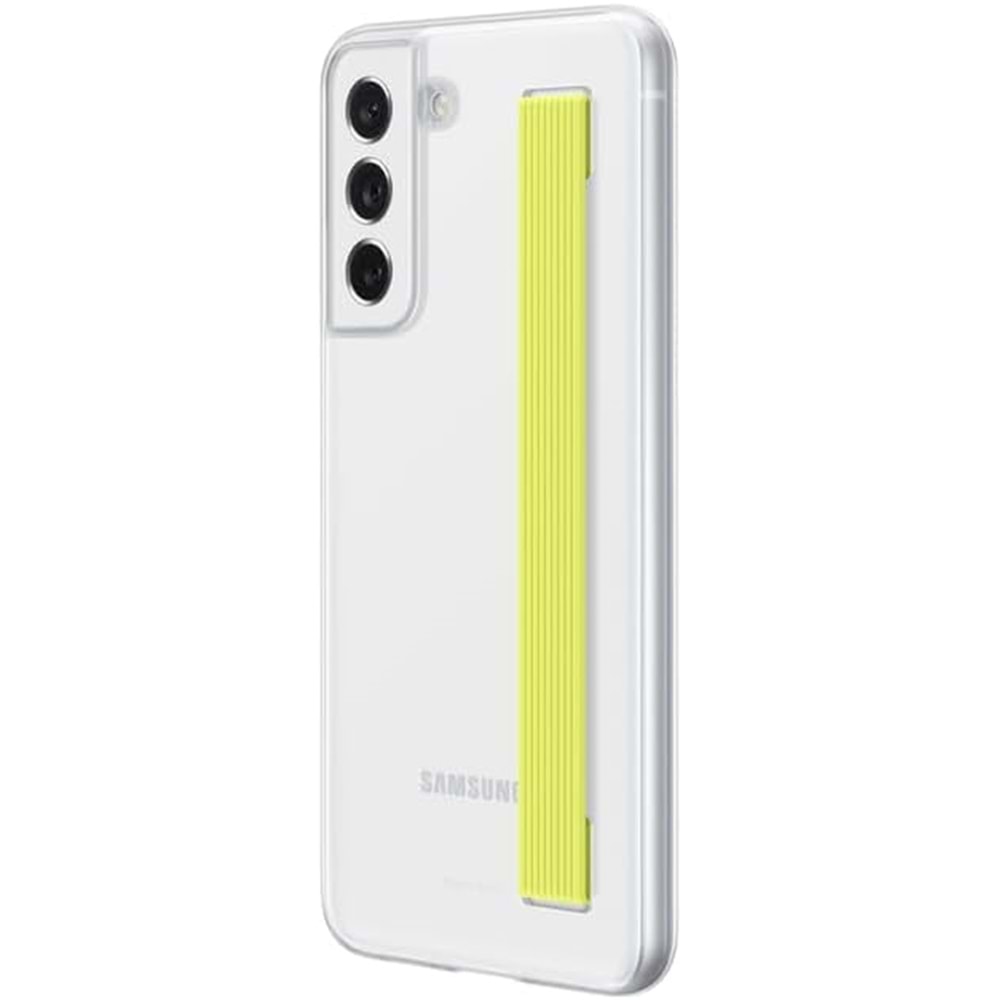 Samsung Galaxy S21 FE Clear Strap Kayışlı Kılıf, Beyaz EF-XG990C