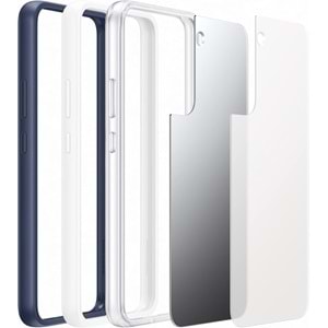 Samsung Galaxy S22+ Plus Çerçeveli Kılıf Frame Cover, Beyaz EF-MS906C