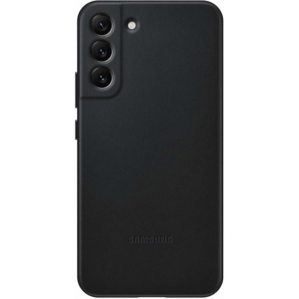 Samsung Galaxy S22+ Plus Hakiki Deri Kılıf, Siyah Lether Cover EF-VS906