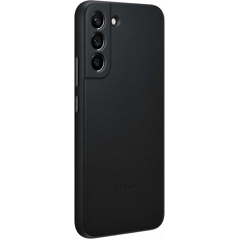 Samsung Galaxy S22+ Plus Hakiki Deri Kılıf, Siyah Lether Cover EF-VS906