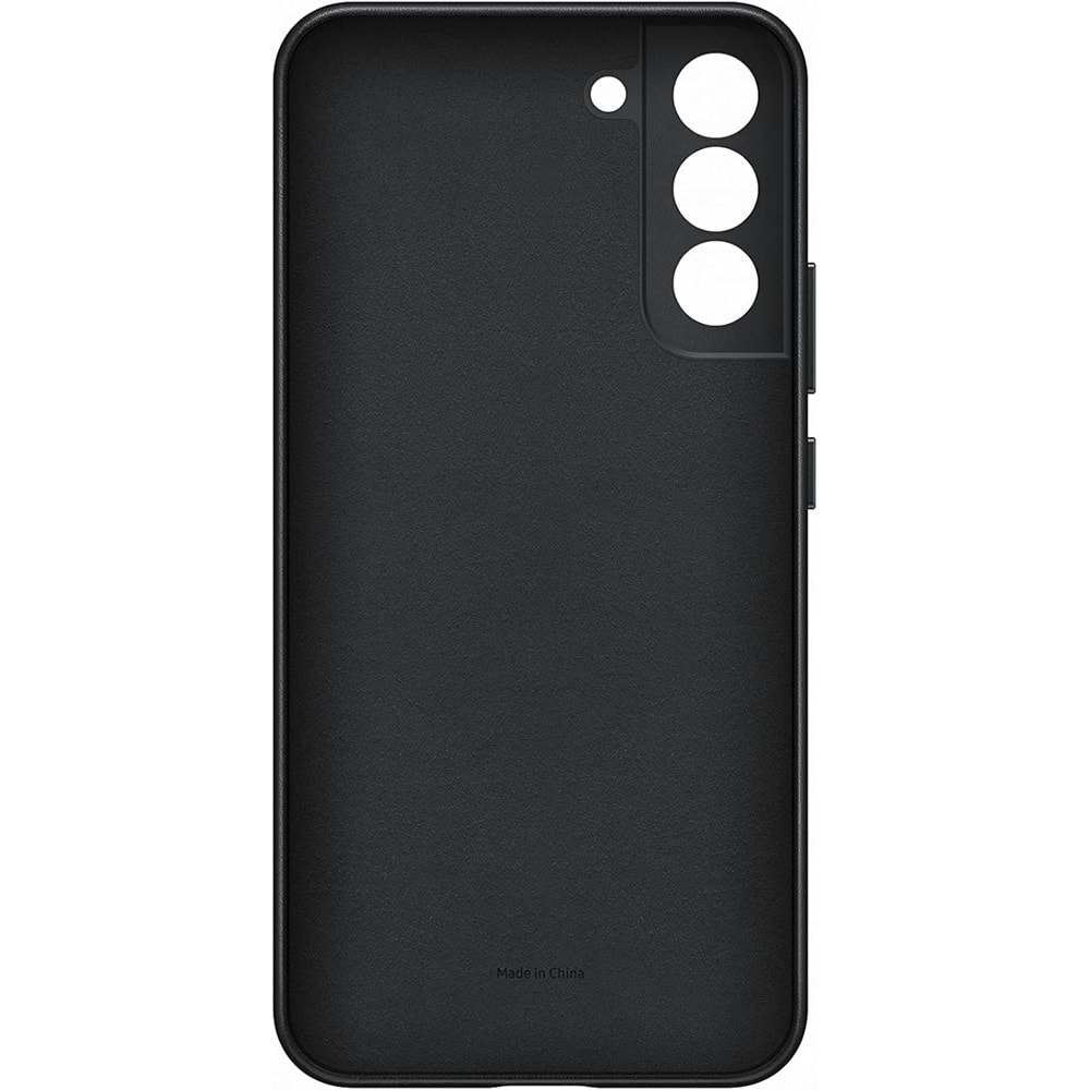 Samsung Galaxy S22+ Plus Hakiki Deri Kılıf, Siyah Lether Cover EF-VS906