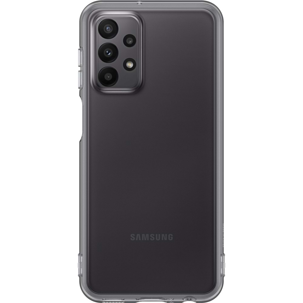 Samsung Galaxy A23 Yumuşak Şeffaf Kılıf, Siyah
