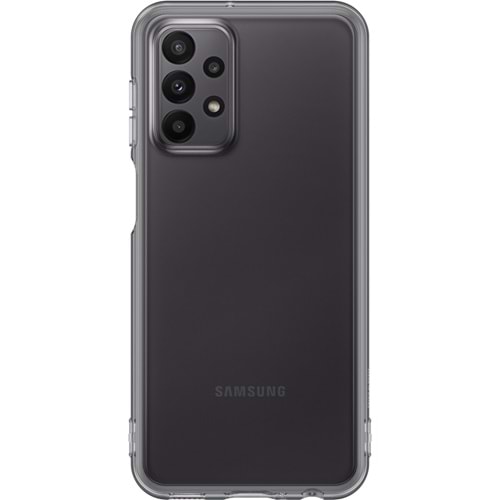 Samsung Galaxy A23 Yumuşak Şeffaf Kılıf, Siyah