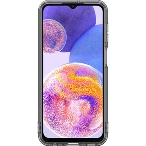 Samsung Galaxy A23 Yumuşak Şeffaf Kılıf, Siyah