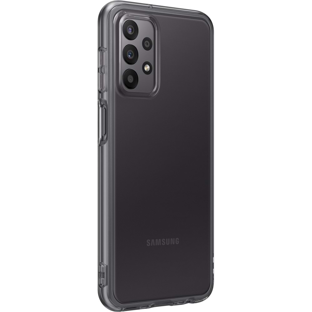 Samsung Galaxy A23 Yumuşak Şeffaf Kılıf, Siyah