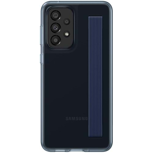 Samsung Galaxy A33 5G İnce Kordonlu Kılıf Slim Strap Cover, Siyah