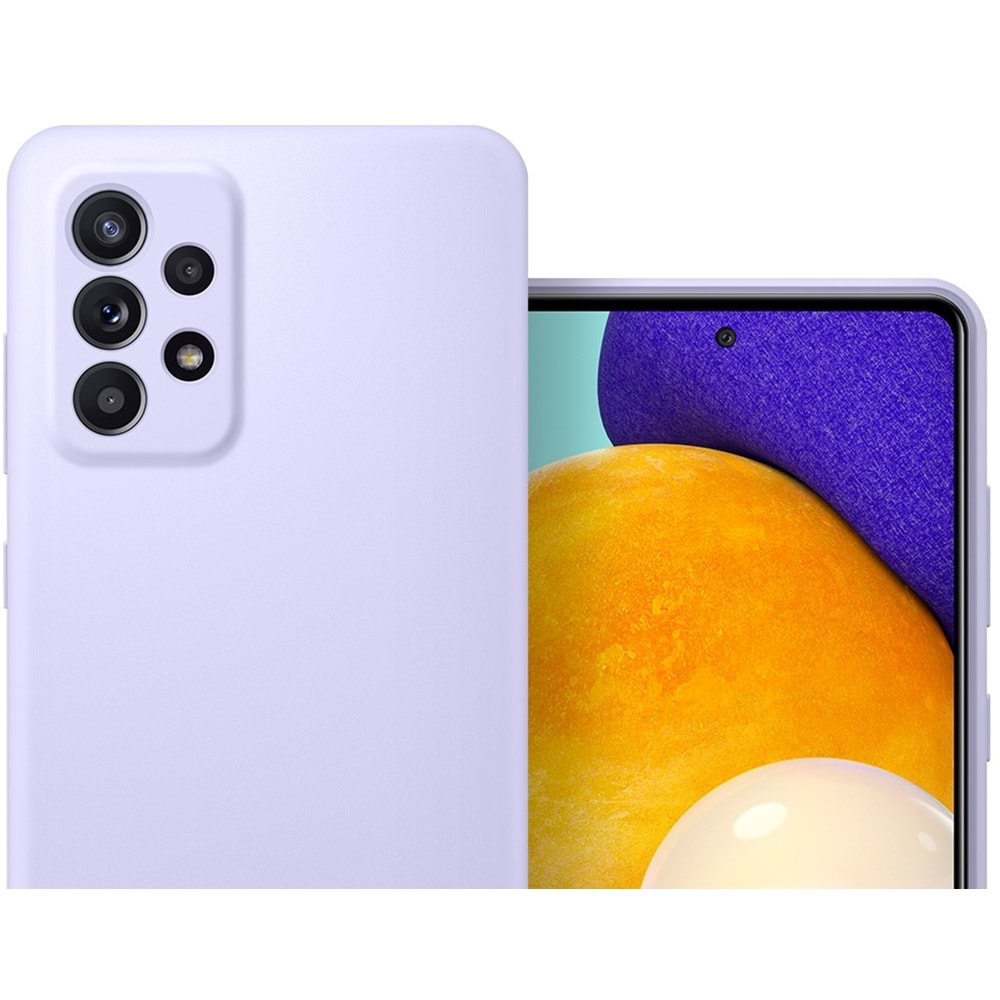 Samsung Galaxy A52 Slim Silikon Kılıf, Mor