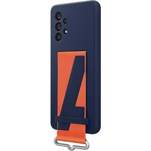 Samsung Galaxy A53 5G Kordonlu Kayışlı Silikon Kılıf Strap Cover, Lacivet