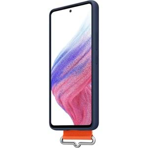 Samsung Galaxy A53 5G Kordonlu Kayışlı Silikon Kılıf Strap Cover, Lacivet