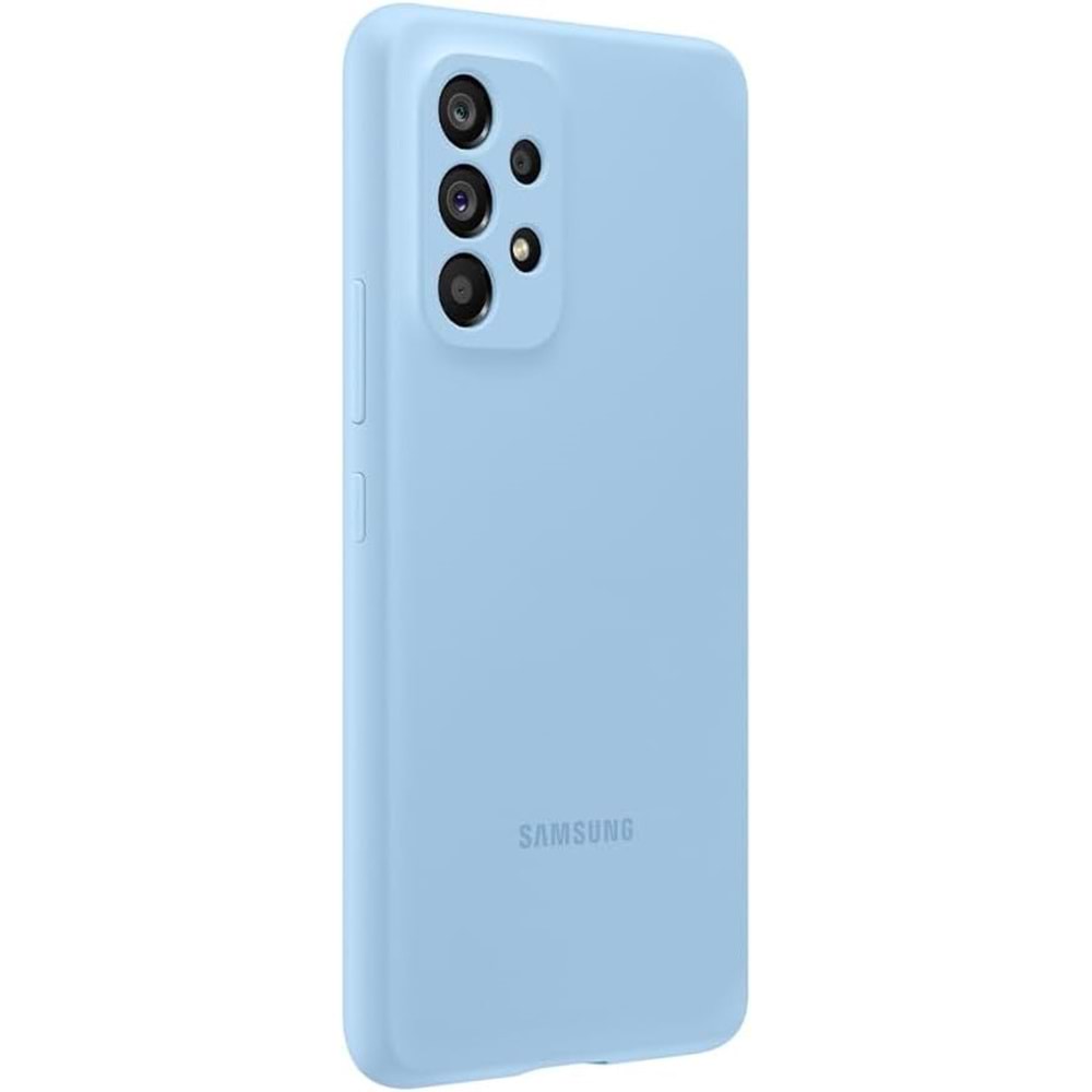 Samsung Galaxy A53 5G Silicone Cover Silikon Kılıf, Mavi EF-PA536T