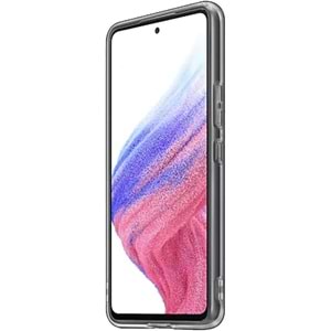 Samsung Galaxy A53 5G Soft Cover Yumuşak Şeffaf Kılıf, Siyah EF-QA536T