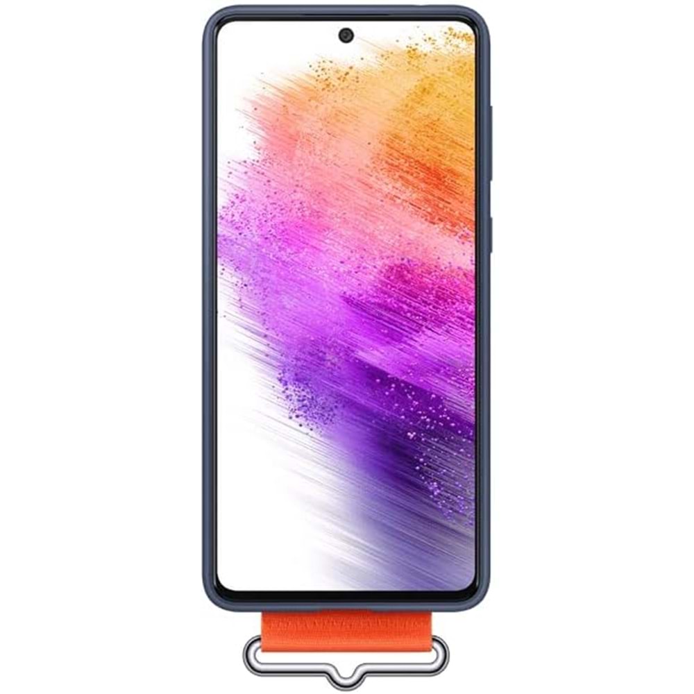 Samsung Galaxy A73 5G Kordonlu Kayışlı Silikon Kılıf Strap Cover, Lacivet