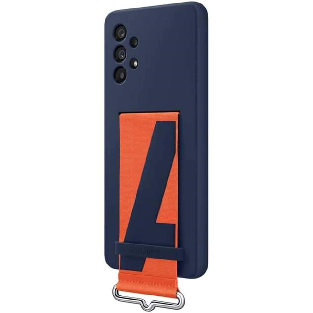 Samsung Galaxy A73 5G Kordonlu Kayışlı Silikon Kılıf Strap Cover, Lacivet