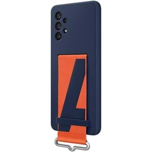 Samsung Galaxy A73 5G Kordonlu Kayışlı Silikon Kılıf Strap Cover, Lacivet
