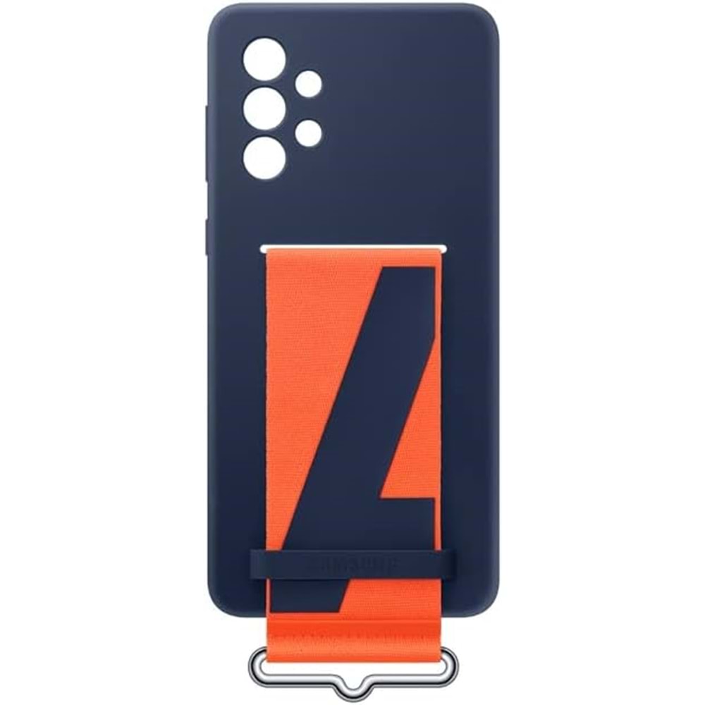 Samsung Galaxy A73 5G Kordonlu Kayışlı Silikon Kılıf Strap Cover, Lacivet