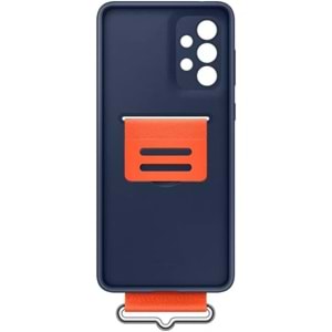 Samsung Galaxy A73 5G Kordonlu Kayışlı Silikon Kılıf Strap Cover, Lacivet