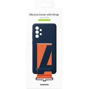 Samsung Galaxy A73 5G Kordonlu Kayışlı Silikon Kılıf Strap Cover, Lacivet