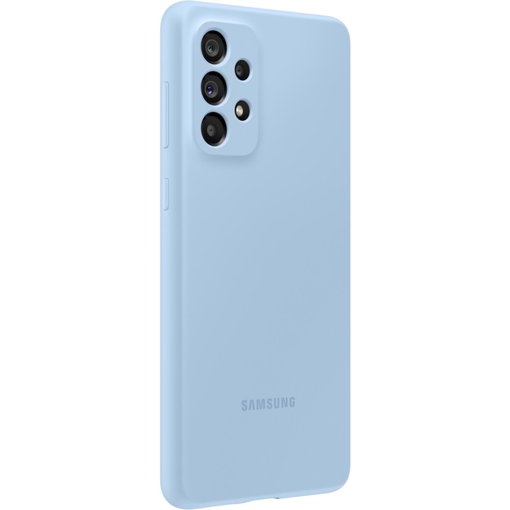 Samsung Galaxy A73 5G Silicone Cover Silikon Kılıf, Mavi EF-PA736T