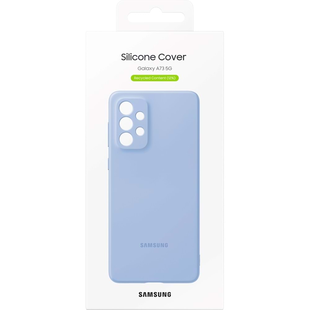 Samsung Galaxy A73 5G Silicone Cover Silikon Kılıf, Mavi EF-PA736T