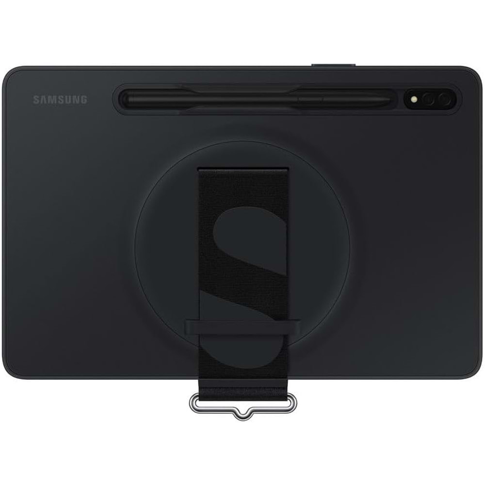 Samsung Galaxy Tab S7 | Tab S8 (11 inç) için Kordonlu Kılıf, Siyah