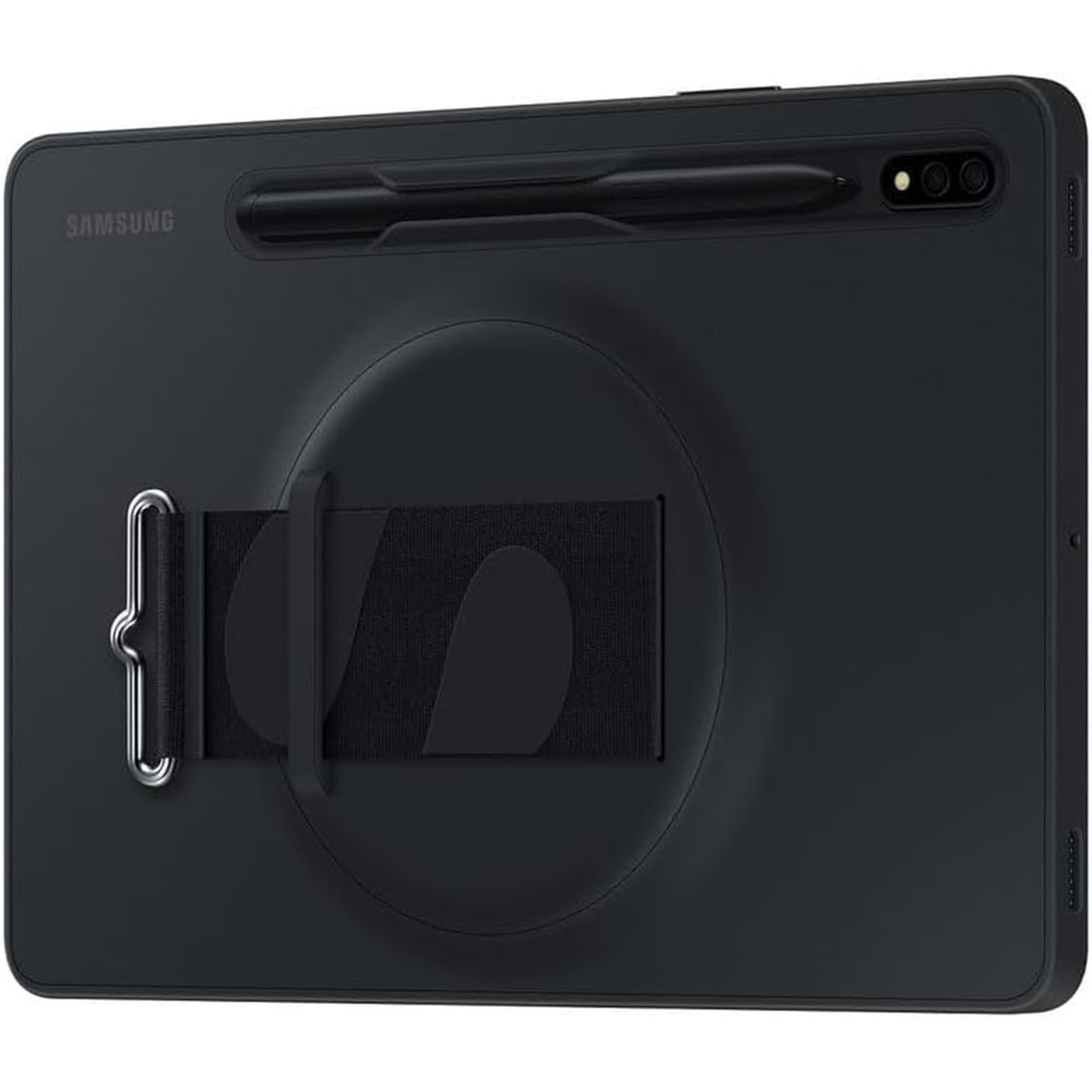 Samsung Galaxy Tab S7 | Tab S8 (11 inç) için Kordonlu Kılıf, Siyah