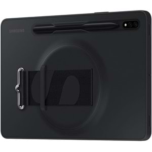 Samsung Galaxy Tab S7 | Tab S8 (11 inç) için Kordonlu Kılıf, Siyah