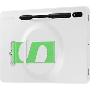 Samsung Galaxy Tab S7 | Tab S8 (11 inç) için Kordonlu Kılıf, Beyaz