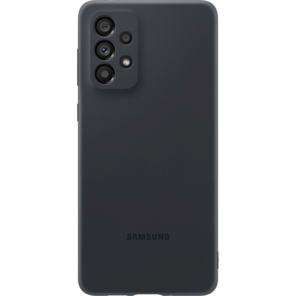 Samsung Galaxy A73 5G Silicone Cover Silikon Kılıf, Siyah EF-PA736T