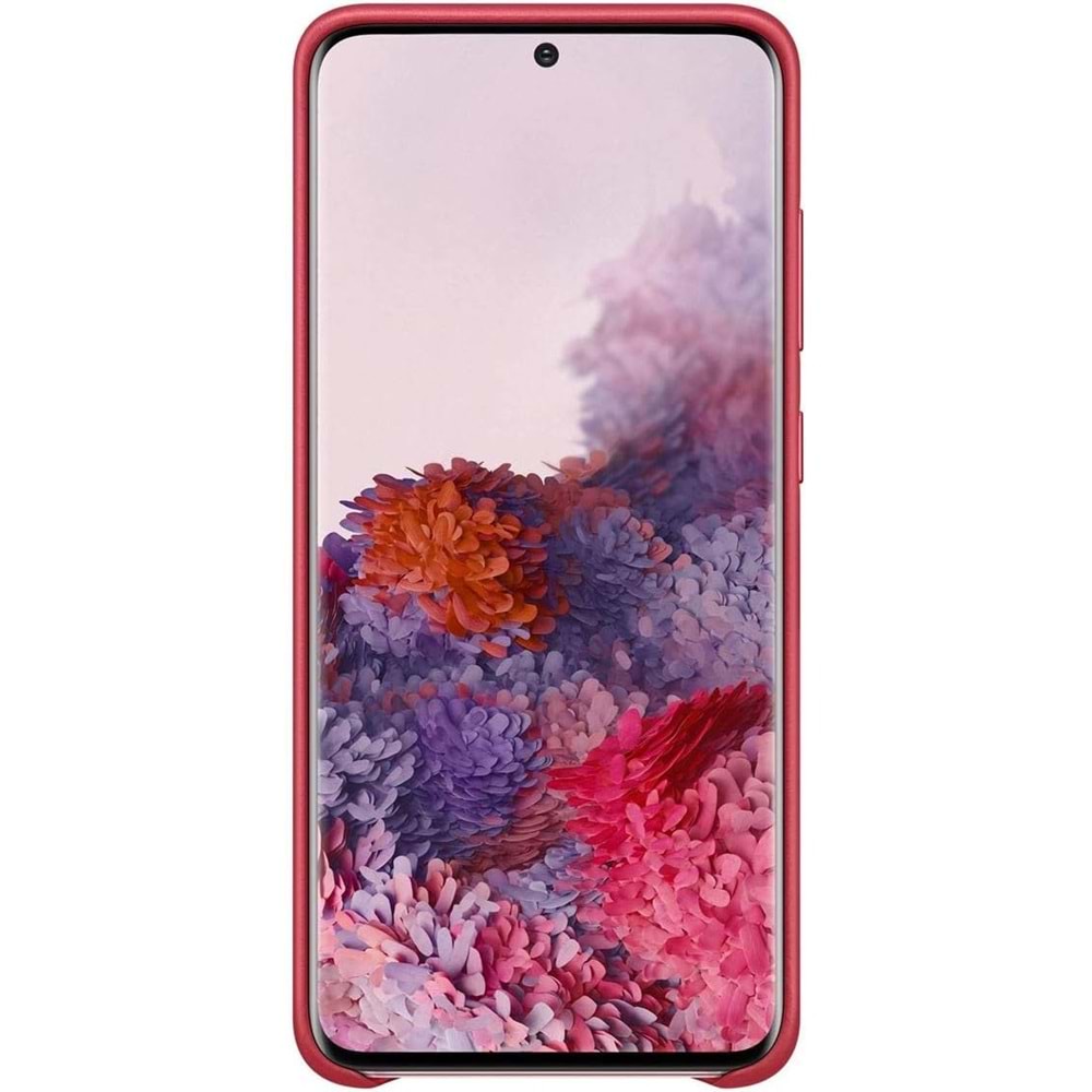 Samsung Galaxy S20 Deri Kılıf Lether Cover, Kırmızı EF-VG980LREGWW