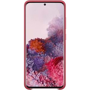 Samsung Galaxy S20 Deri Kılıf Lether Cover, Kırmızı EF-VG980LREGWW