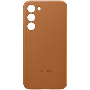Samsung Galaxy S23+ Plus için Hakiki Deri Kılıf, Kahverengi Lether Cover EF-VS916L