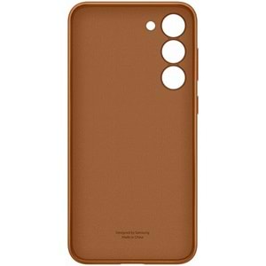 Samsung Galaxy S23+ Plus için Hakiki Deri Kılıf, Kahverengi Lether Cover EF-VS916L