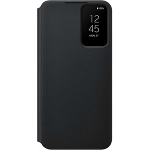 Samsung Galaxy S22+ Plus Akıllı Ekranlı Kılıf Smart View Wallet Case, Siyah