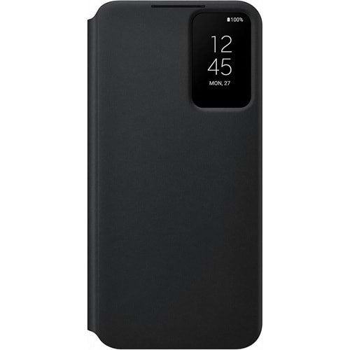 Samsung Galaxy S22+ Plus Akıllı Ekranlı Kılıf Smart View Wallet Case, Siyah