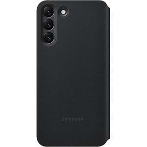 Samsung Galaxy S22+ Plus Akıllı Ekranlı Kılıf Smart View Wallet Case, Siyah