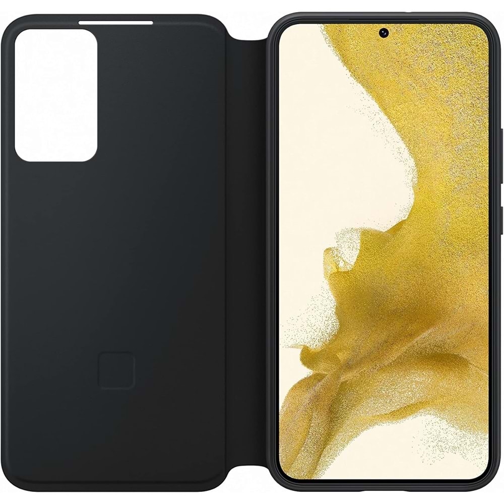 Samsung Galaxy S22+ Plus Akıllı Ekranlı Kılıf Smart View Wallet Case, Siyah