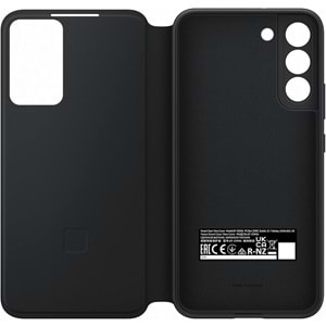 Samsung Galaxy S22+ Plus Akıllı Ekranlı Kılıf Smart View Wallet Case, Siyah