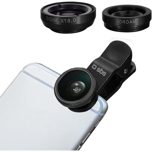 SBS Samsung 2in1 (Macro, Geniş Açı) Universal Foto Lens Kiti