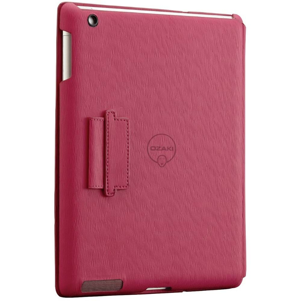 Ozaki icoat 360 iPad 2, 3. ve 4. Nesil (A1395, A1416 ve A1458) için Kılıf ve Stand, Bordo