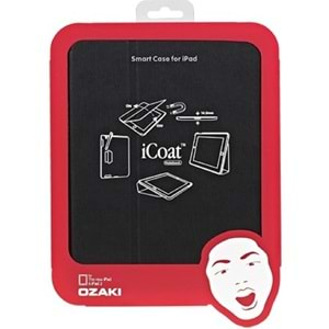 Ozaki icoat 360 iPad 2, 3. ve 4. Nesil (A1395, A1416 ve A1458) için Kılıf ve Stand, Siyah