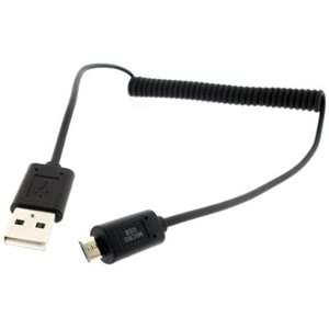 Muvit Micro USB Şarj Spiral Android Kablo, Sarmal Araç Şarj kablosu