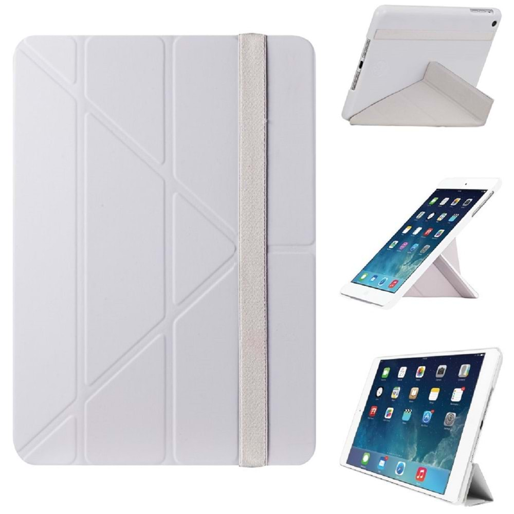 Ozaki Slim-Y iPad Air 1. Nesil A1474, A1475 ve A1476 için Kılıf Uyku Modlu, Gri