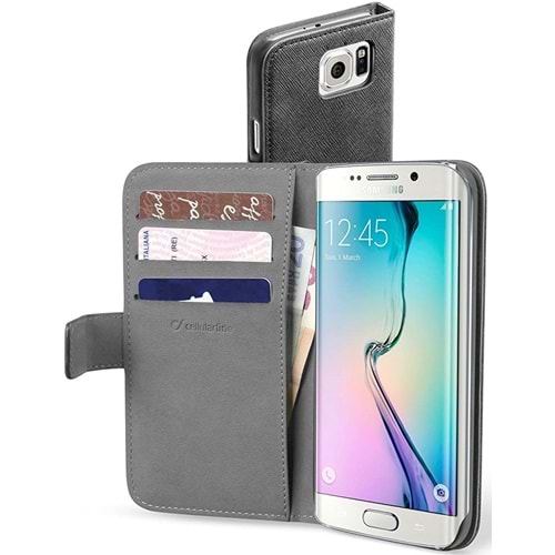 Cellular Line Samsung Galaxy S6 Edge Book Agenda Kapaklı Kılıf Siyah